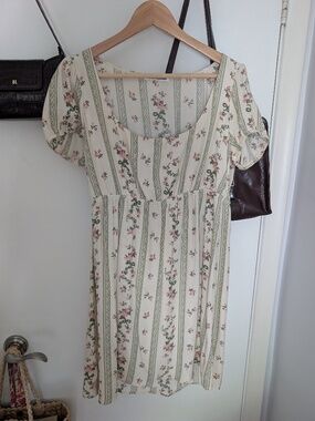Reformation green mini dress